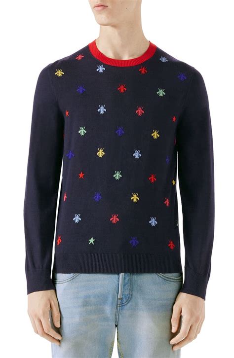 gucci bee sweater kids|gucci bee embroidered sweater.